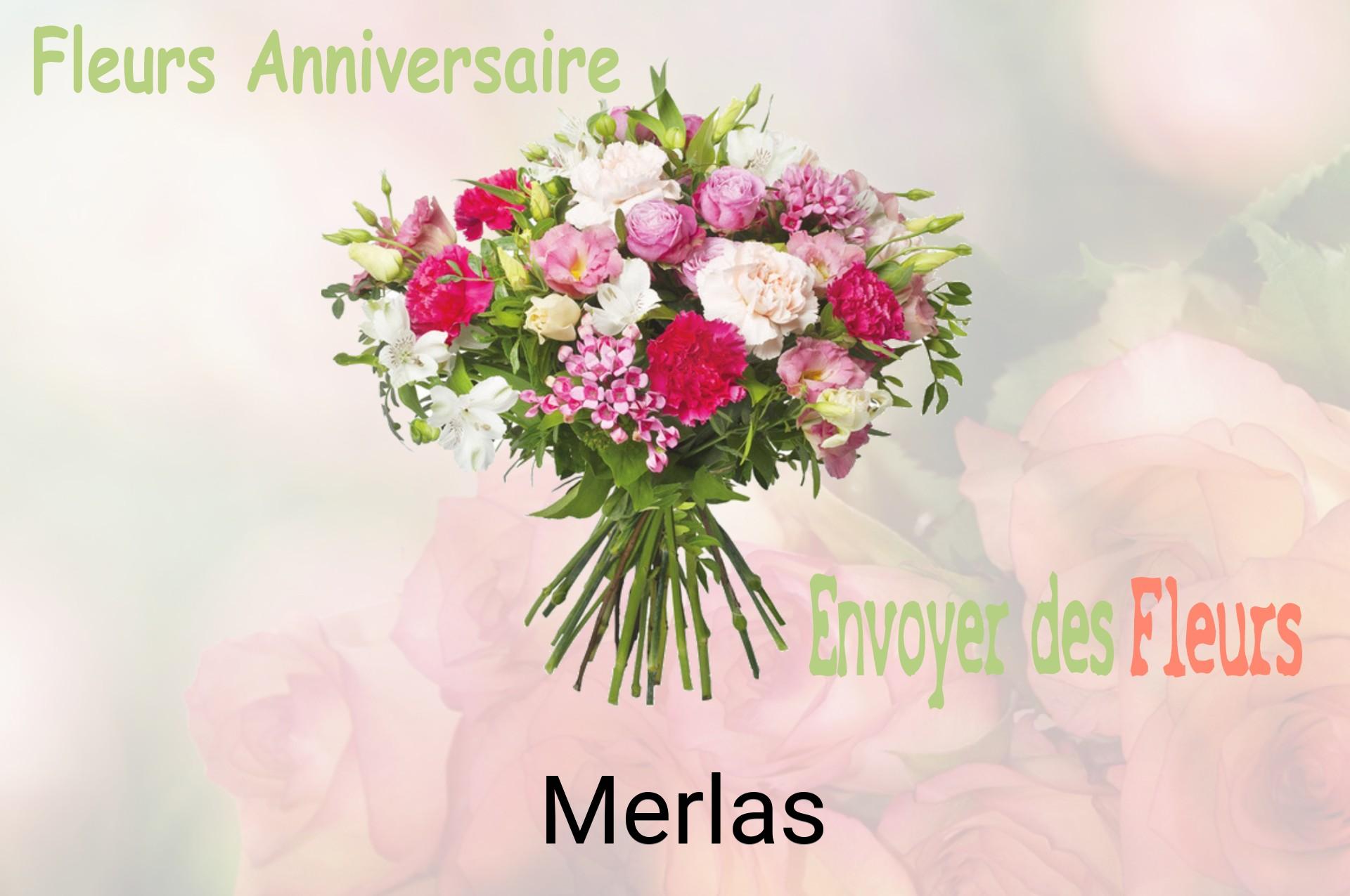 Bouquet de fleurs d’anniversaire livré à Merlas